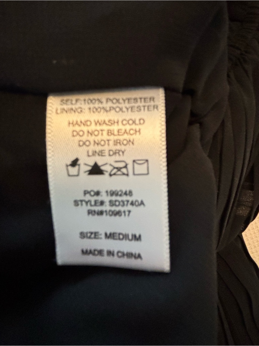 Black Elegant Vertical Pleated Jumpsuit by Shinestar Sz M - Picture 5 of 10